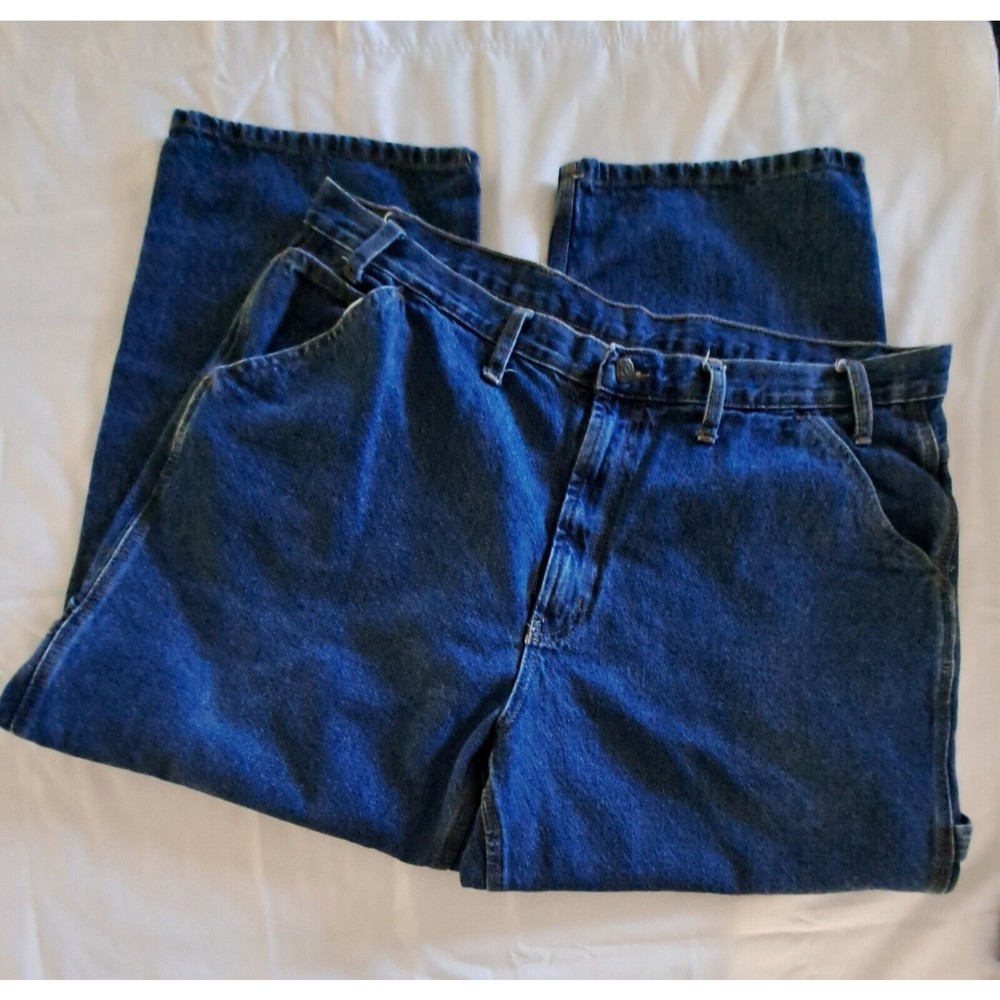 RK Brand Carpenter Mens Jeans Size 44x30 Relaxed Blue Denim Rural King